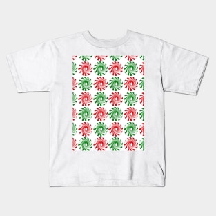 Rows of Peppermints Kids T-Shirt